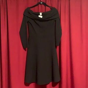 Black off the shoulder dress